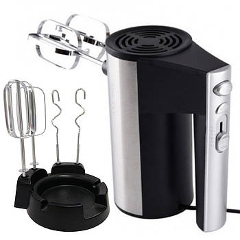 Міксер ручний на підставці, від мережі, 300Вт, 4 насадки, Sokany SX-6629-2 / Міксер кухонний / Ручний міксер