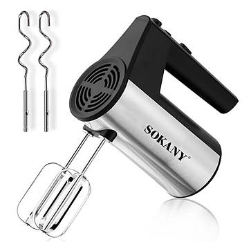 Кухонний ручний міксер, від мережі, 300Вт, 5 швидкостей, Sokany CX-6619 / Електричний міксер / Міксер кухонний