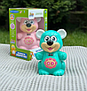 Інтерактивний ведмежонок розвиваюча іграшка ведмедик українська озвучка світ запис сенсор пісні казки загадки, фото 8