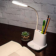 Світильник настільний із підставкою під олівці та ручки (зарядка від USB) h-31 см, асорті GB7000/2110, фото 4