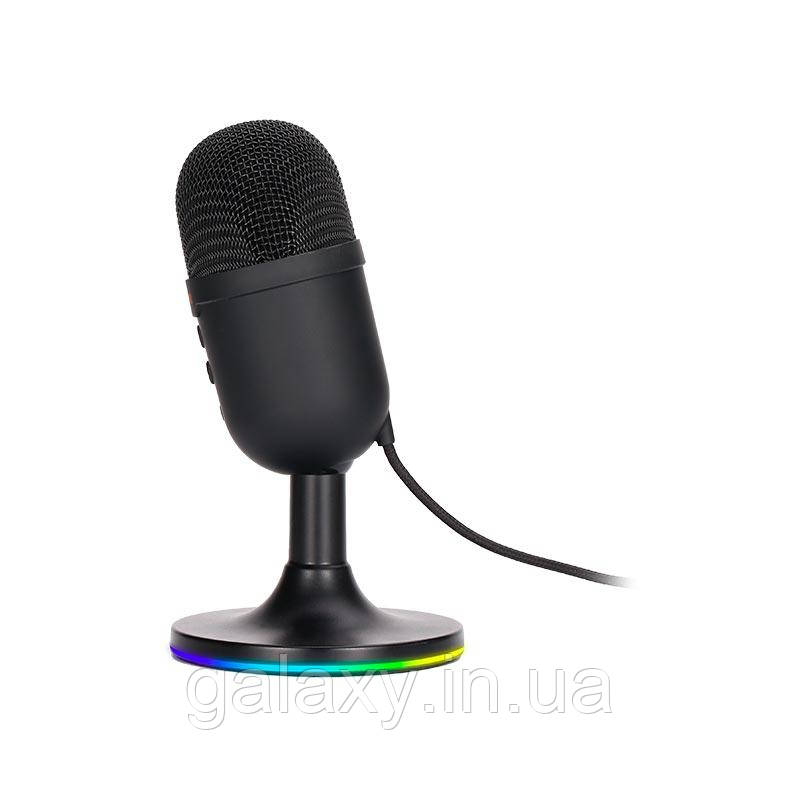 Мікрофон MARVO ігровий для ПК з RGB підсвічуванням USB AUX MIC-06