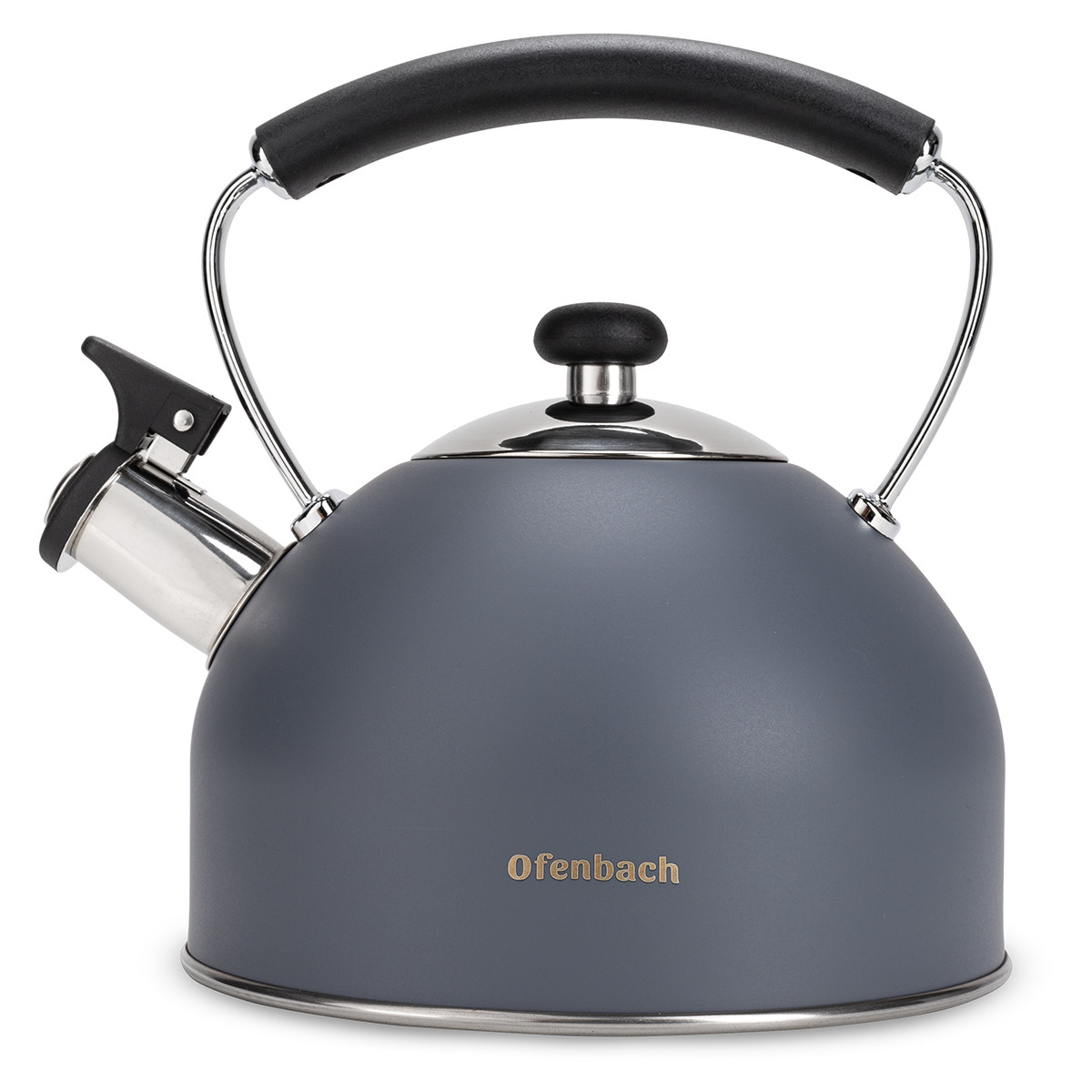 Чайник із нержавіючої сталі 2.2л зі свистком Ofenbach KM-100324, фото 1