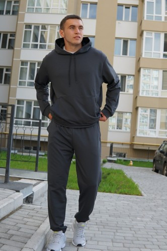 Вільний чоловічий спортивний костюм оверсайз oversize сірий весна осінь