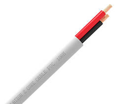 QED QX16/2 100m White PVC Flame-Ret