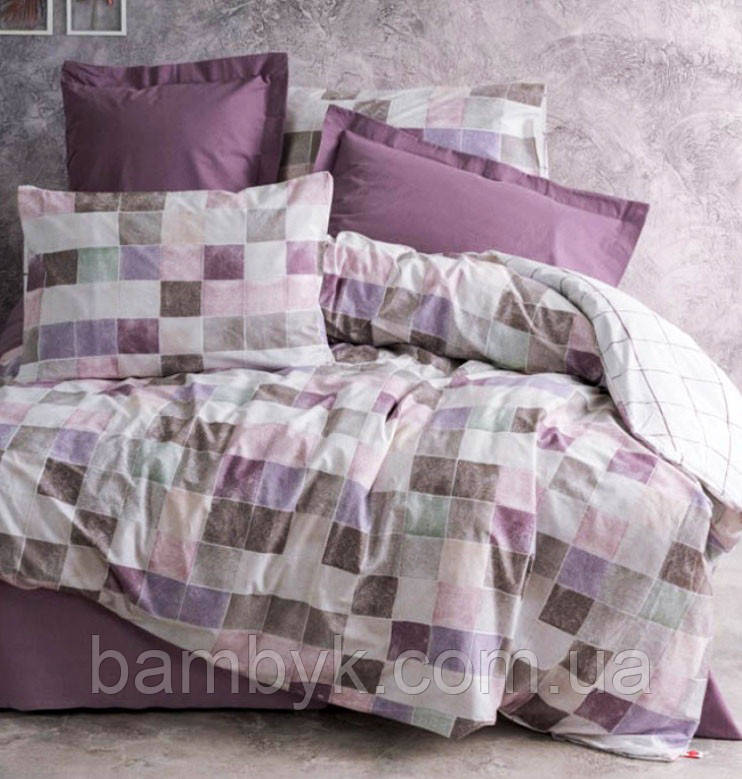 Постільна білизна з простирадлом на резинці Cotton Box ранфорс Ranforce Minimal євро розміру Туреччина "Maro Gulkurusu"