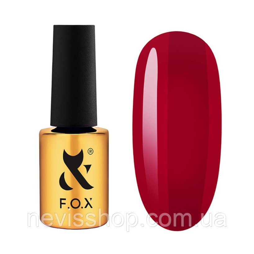 Гель-лак F.O.X Lipstick Collection 007 Sangria насичений винний 7 мл