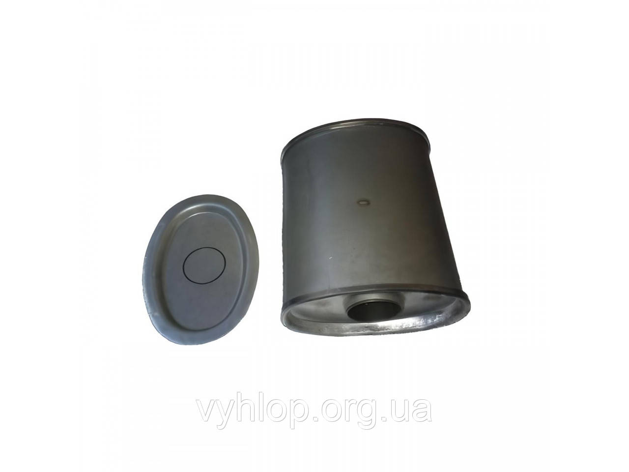 Резонатор універсальний плоский D. 315/45 (Довжина 450мм, ширина 200мм, висота 100 мм, діаметр входу 45мм)