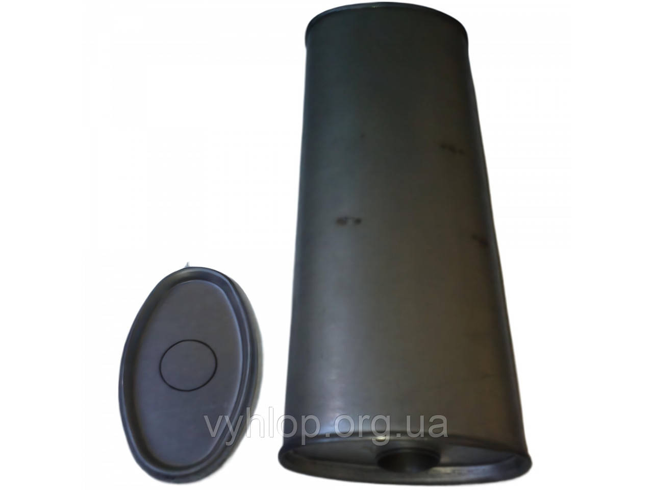 Резонатор універсальний плоский D. 316/45/1 (Довжина 500мм, ширина 200мм, висота 100 мм, діаметр входу 45мм)