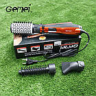 Фен-щітка, стайлер з насадками Gemei GM-4828 з обертовою насадкою, фото 2