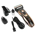 Набір для стриження Gemei GM 595 Hair Trimmer електробритва, тример із насадками Джемей, фото 4