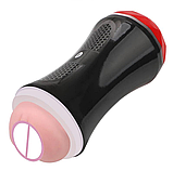 Мастурбатор штучна вагіна-рот, силіконова вагіна стимулятор члена, чоловіча іграшка для мастурбації, інтимні і, фото 5