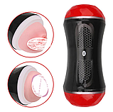 Мастурбатор штучна вагіна-рот, силіконова вагіна стимулятор члена, чоловіча іграшка для мастурбації, інтимні і, фото 8