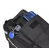 Термосумка для велосипеда Trizand 20888 (9 л, водонепроникна, світловідбивні смуги), фото 6