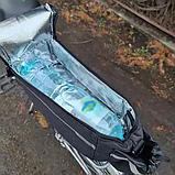 Термосумка для велосипеда Trizand 20888 (9 л, водонепроникна, світловідбивні смуги), фото 9