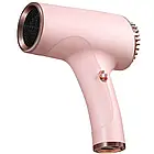 Компактний акумуляторний фен для сушіння та укладання волосся WHD-01 Бездротовий фен потужністю 500 Вт Рожевий, фото 3