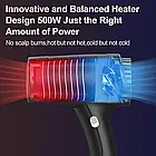 Компактний акумуляторний фен для сушіння та укладання волосся WHD-01 Бездротовий фен потужністю 500 Вт Рожевий, фото 4