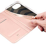 Чохол-книжка Dux Ducis з кишенею для візиток для Apple iPhone 16e (6.1") Rose Gold, фото 5