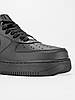 Чоловічі кросівки Nike Air Force 1 black low чорні Найк Форс шкіряні низькі, фото 8