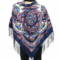 Хустка Вінок на синьому (120*120)