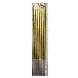 Свічки для торта "Хром ЗОЛОТО", 6 шт