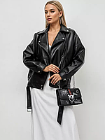 Жіноча куртка косуха з екошкіри. Батал розміри.