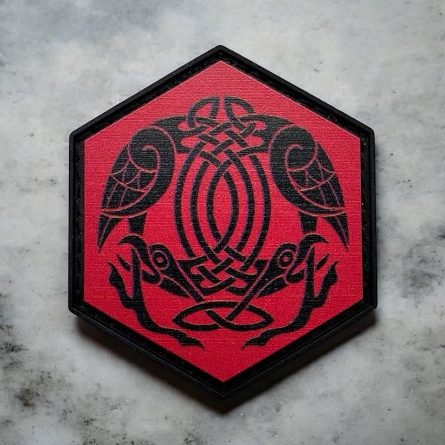 Шеврон гумовий пвх на липучці Векторний Кельтський Орел