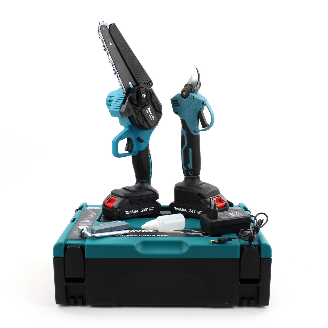 Акумуляторний набір 2в1 Makita 24V (Пила DUC155HN + Секатор DUP270 Digital) Набір 2в1 Макіта