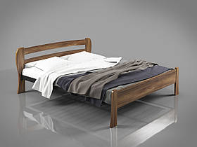 Двоспальне ліжко Айріс Тенеро 140х200 см із дерев'яним наголов'ям