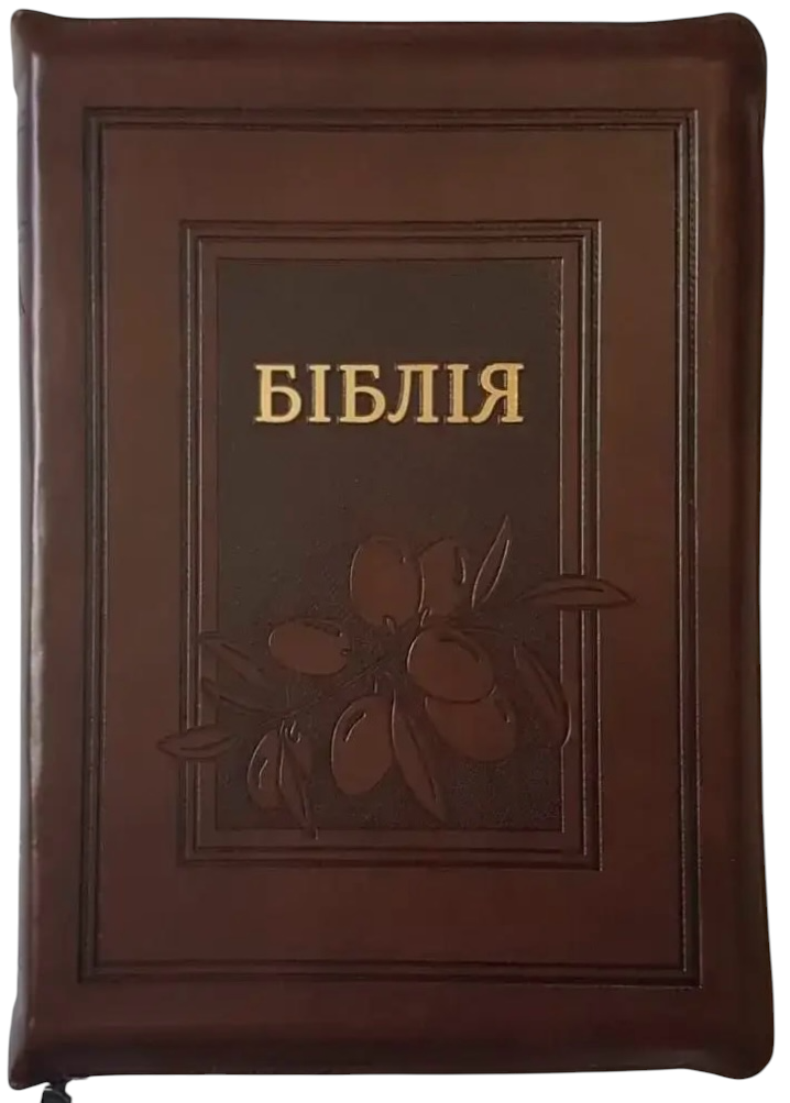 Біблія велика І.Огієнко 075zti зам. шкіри, розмір 17 х 25 см, Оливка (арт. 1017605)