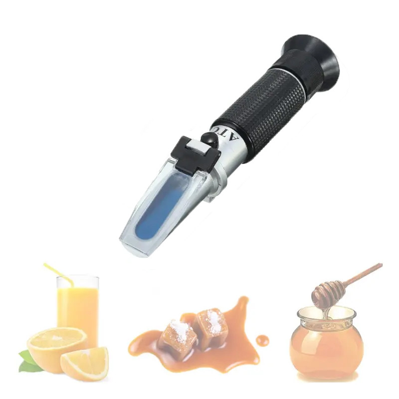 Рефрактометр для цукру меду 0-90% Brix тестер сахаристості ATC RZ117, фото 1