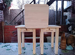 Табурет ручної роботи. Табурета дерев'яна. 37 х 37 см. Висота 45 см. Масив. Сосна. Міцний.