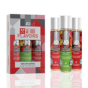 Набір System JO Tri-Me Triple Pack - Flavors (3 х 30 мл) три різні смаки оральних змазок