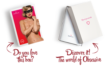 Мереживна маска Obsessive A700 mask, єдиний розмір, чорна, фото 4