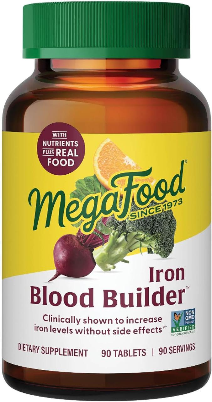 MegaFood Iron Blood Builder 90 Tabs, фото 1