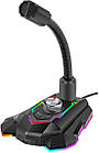 Мікрофон Marvo Multi-LED USB, Black
