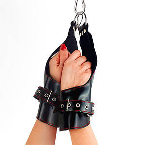 Наручі для підвішування Fetish Hand Cuffs For Suspension з натуральної шкіри SO5181