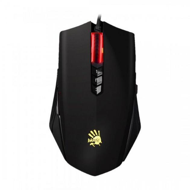 Ігрова комп'ютерна миша A4tech A70A Bloody, USB, оптична (сенсор PixArt PMW3327), 6200 dpi, 8 кнопок, 1.8 м Matte Black