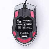 Ігрова комп'ютерна миша A4tech A70A Bloody, USB, оптична (сенсор PixArt PMW3327), 6200 dpi, 8 кнопок, 1.8 м Matte Black, фото 7