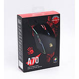 Ігрова комп'ютерна миша A4tech A70A Bloody, USB, оптична (сенсор PixArt PMW3327), 6200 dpi, 8 кнопок, 1.8 м Matte Black, фото 8