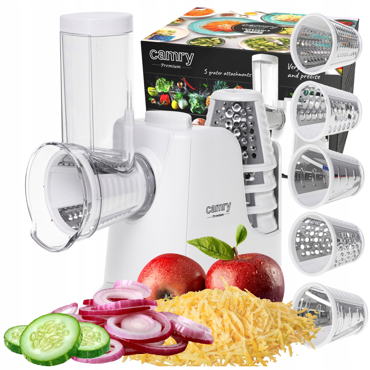 Електротертка овочерізка Camry CR 4816 (150 Вт, + суміш зберігання, Польща), фото 1