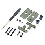 Адаптери активних навушників до шолома кріплення чебурашка олива, фото 4