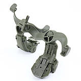 Адаптери активних навушників до шолома кріплення чебурашка олива, фото 5