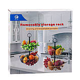 Двоярусна фруктовниця "Фруктовий ренесанс" 28х42 см. Декор для кухні, їдальні, фото 3