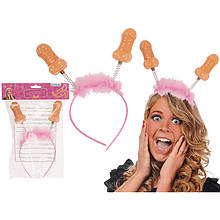 Обруч на голову з пенісами Headband Penis - смішний аксесуар для вечірок!