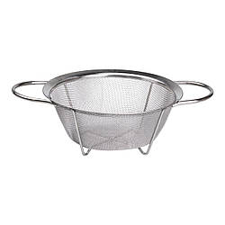 Друшляк з двома ручками 20 см дрібнокомірчаста сітка з нержавіючої сталі HP-19-2-20CM