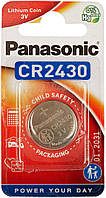 Батарея Panasonic CR 2430 BLI 1 LITHIUM