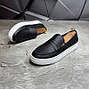 Чоловічі шкіряні лофери, туфлі чорні з натуральної шкіри на весну осінь чорного кольору для чоловіків, розмір 40 41 42 43 44 45, фото 2