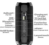 Портативна bluetooth вологостійка колонка TG-117 Bluetooth  5.0 1200mah, фото 4