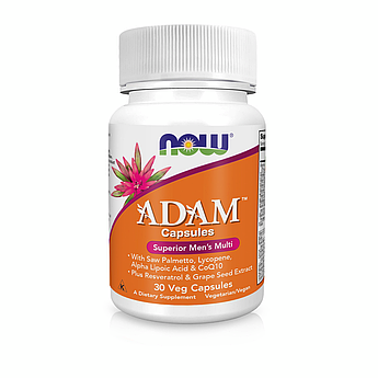 Вітаміни для чоловіків Адам Now Foods Adam Mens Multi 30 капсул