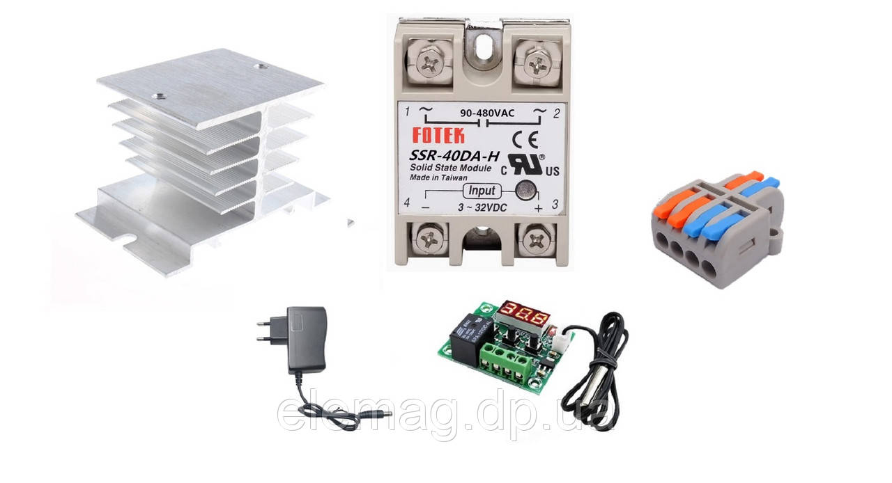 Терморегулятор W1209 c Реле твердотілого SSR-40 DA-H